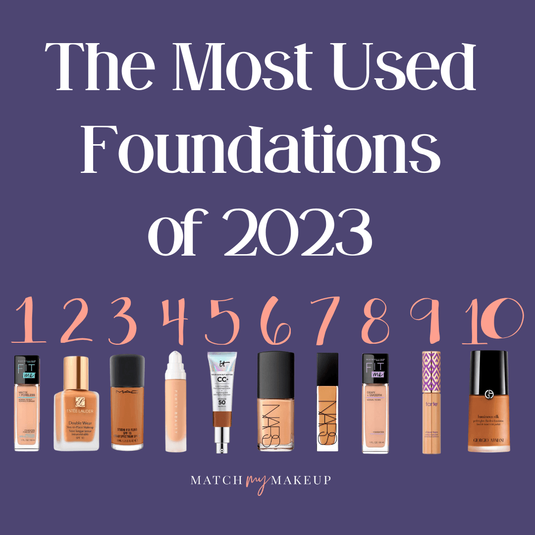 Match My Makeup Top 10 Most-Used Foundations 2023
